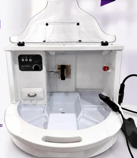 Cabina de repasado y pulido Zilfor con micromotor